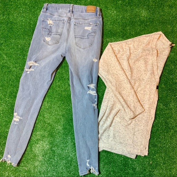 American Eagle Curvy Hi Rise Jegging Size 2 - Picture 2 of 4